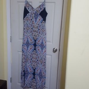 Paisley Strappy Maxi Dress